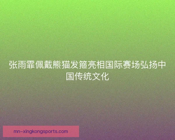 张雨霏佩戴熊猫发箍亮相国际赛场弘扬中国传统文化 张雨霏佩戴熊猫发箍亮相国际赛场弘扬中国传统文化