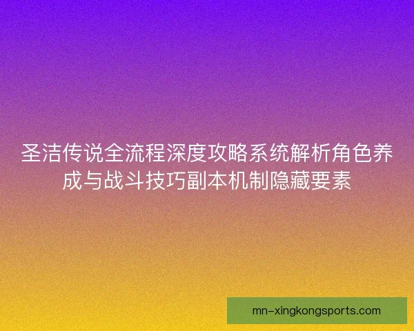 圣洁传说全流程深度攻略系统解析角色养成与战斗技巧副本机制隐藏要素